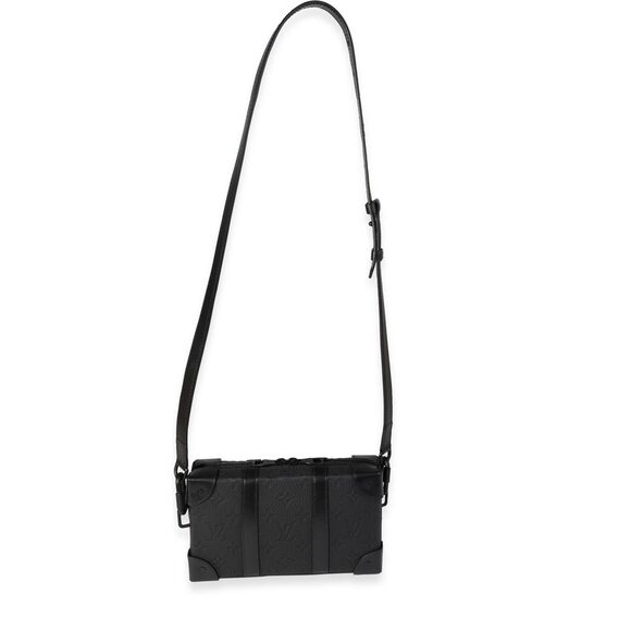 Louis Vuitton Black Monogram Embossed Taurillon Leather Soft Trunk Wallet - Picture 4 of 8